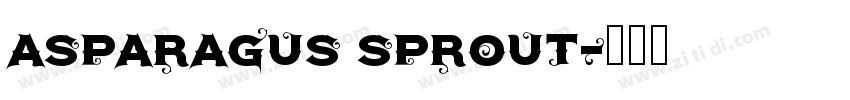 Asparagus sprout字体转换
